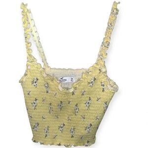 Hollister floral cropped top